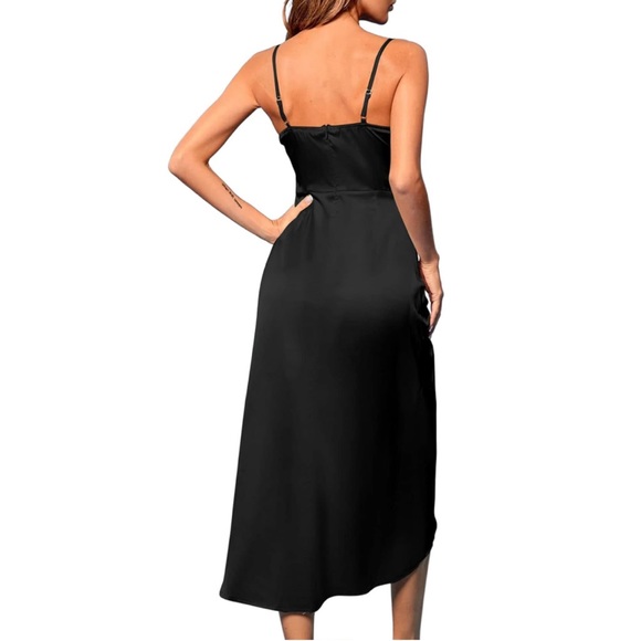 Black Silk Dress - Picture 2 of 6